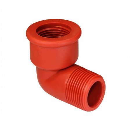 CODO A 90º M-H 3/4 POLIPROPILENO ROSCA
